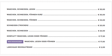 Preisliste